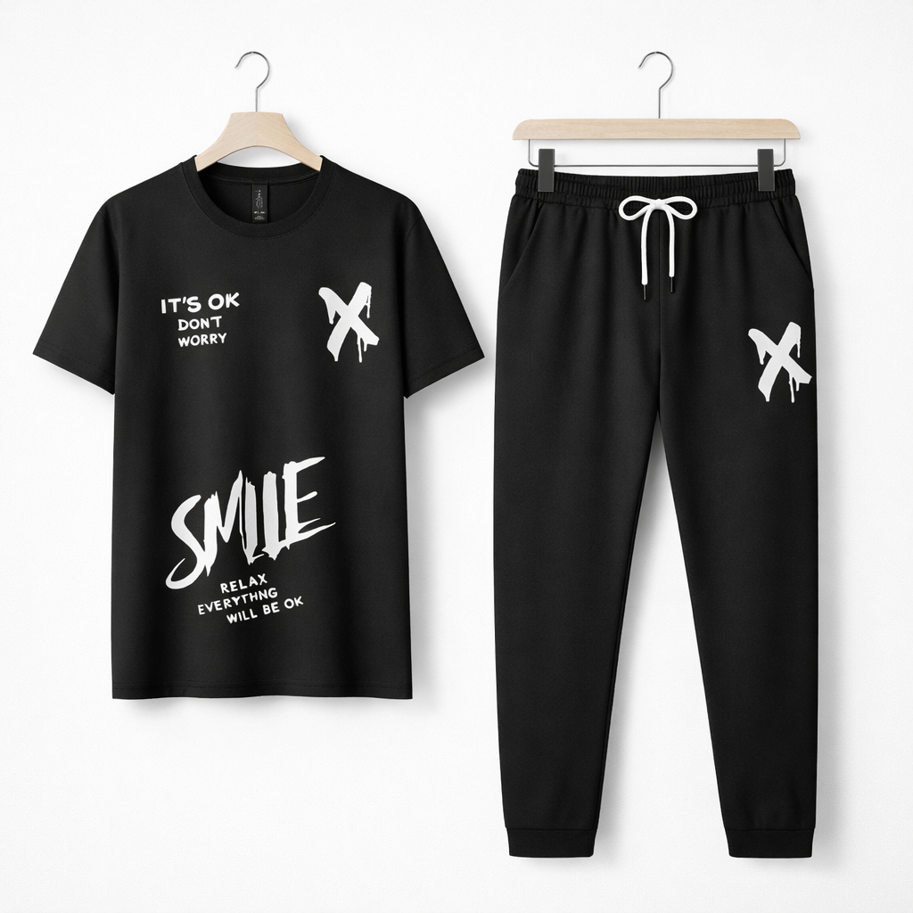 Men Printed Logo Track Suit For Men