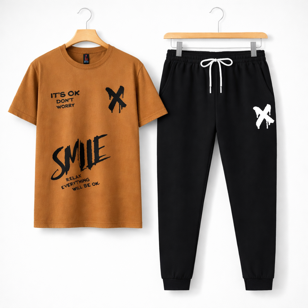Men Printed Graphic Cotton Tracksuit For Men